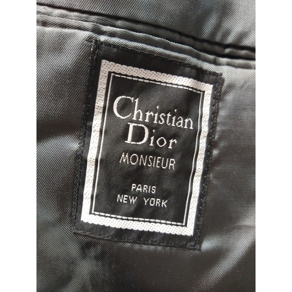 CHRISTAIN‎ DIOR MONSIEUR LINED MENS SPORT COAT BLAZER, 2 BUTTON, CHEST SZ 42 - Picture 3 of 10